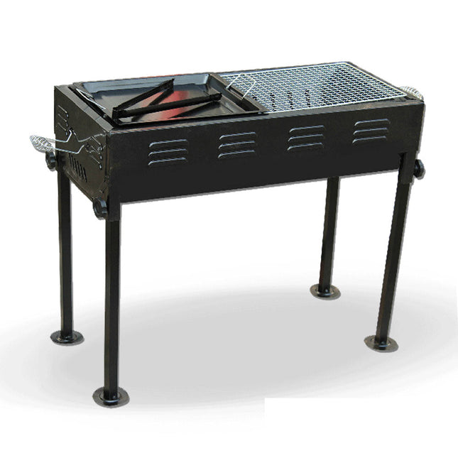 Portable Outdoor Mangal BBQ Grill Charcoal Shish Kebab Shashly Picnic Camping.