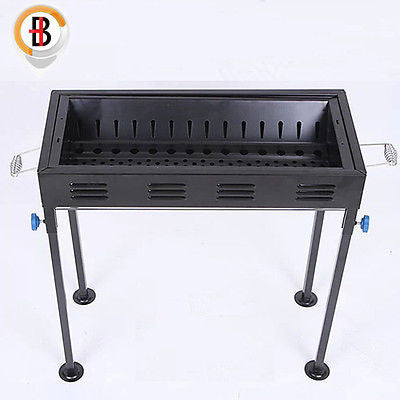 Portable Outdoor Mangal BBQ Grill Charcoal Shish Kebab Shashly Picnic Camping.