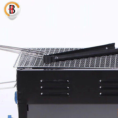 Portable Outdoor Mangal BBQ Grill Charcoal Shish Kebab Shashly Picnic Camping.