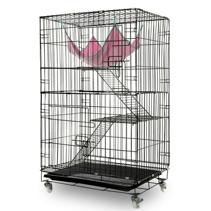 3 Level Rabbit Bird Cage Ferret Parrot Aviary Cat Rat Aviary Budgie Hamster Pet Cages Castor L.