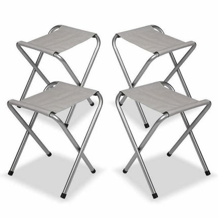 Portable Folding Picnic Camping Set BBQ Party Aluminium Table 4 Foldable Chairs.