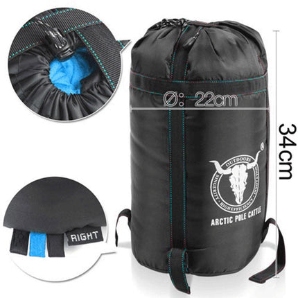 Outdoor Camping Envelope Sleeping Bag Thermal Tent Hiking Winter Single -15C - blue.