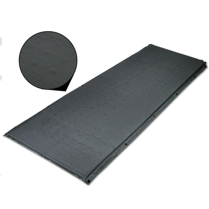 Double Self Inflating Mattress Sleeping Mat Air Bed Camping Camp Hiking Joinable - green.