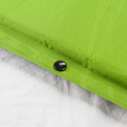 Double Self Inflating Mattress Sleeping Mat Air Bed Camping Camp Hiking Joinable - green.