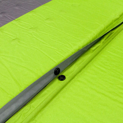 Double Self Inflating Mattress Sleeping Mat Air Bed Camping Camp Hiking Joinable - green.