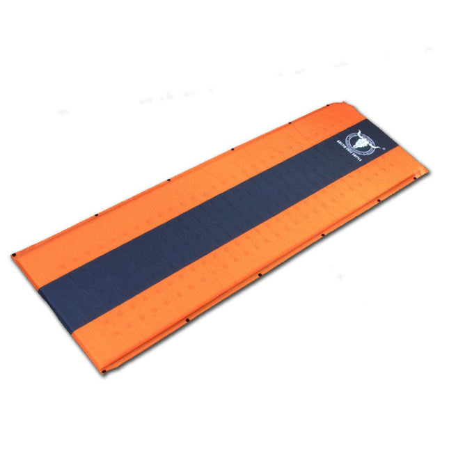 Self Inflating Mattress Sleeping Mat Air Bed Camping Camp Hiking Joinable Single - orange.