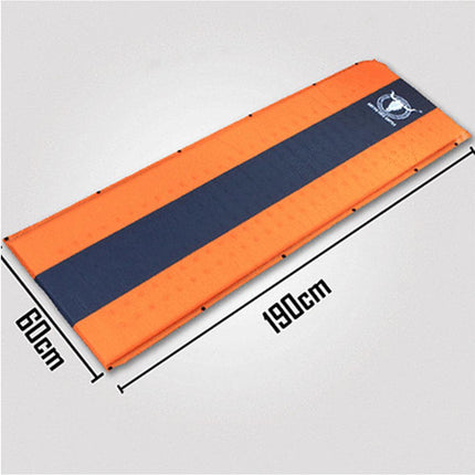 Self Inflating Mattress Sleeping Mat Air Bed Camping Camp Hiking Joinable Single - orange.