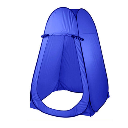 Pop Up  Portable Privacy Shower room Tent &20L Outdoor Camping Water Bag Camp Set - blue.
