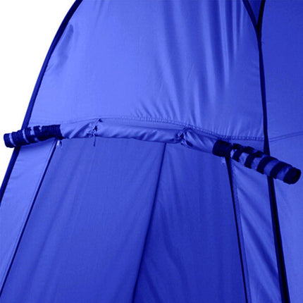 Pop Up  Portable Privacy Shower room Tent &20L Outdoor Camping Water Bag Camp Set - blue.