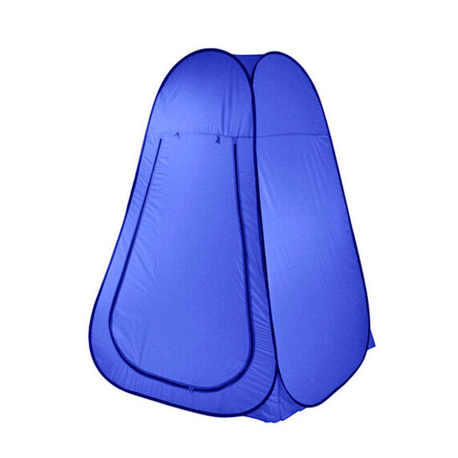 Pop Up Camping Shower Toilet Tent Outdoor Privacy Portable Change Room Shelter - blue.