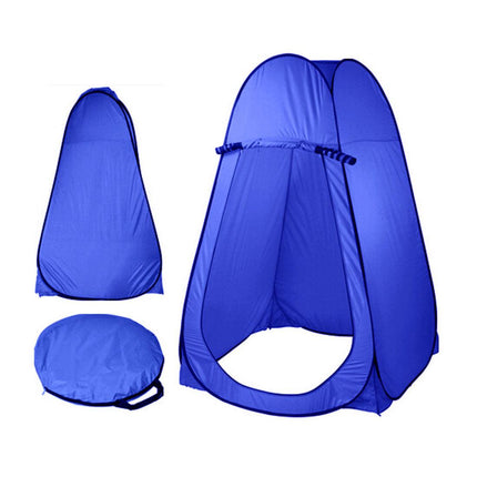 Pop Up Camping Shower Toilet Tent Outdoor Privacy Portable Change Room Shelter - blue.