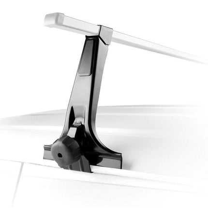 120cm Universal Rain Gutter Car Roof Rack Cross Bars Black Adjustable Brackets Medium.