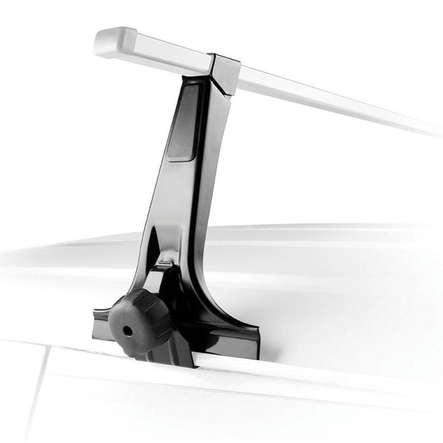 120cm Universal Rain Gutter Car Roof Rack Cross Bars Black Adjustable Brackets Medium.