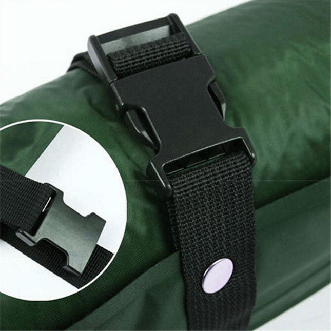 Self Inflating Mattress Camping Hiking Airbed Mat Sleeping with Pillow Bag Camp - green.