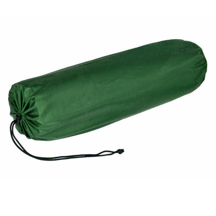 Double Self Inflating Mattress Camping Hiking Airbed Camp Mat Sleeping Pillow w/ Bag - green.