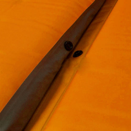 Double Self Inflating Mattress Sleeping Mat Air Bed Camping Hiking Joinable - orange.