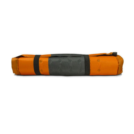Double Self Inflating Mattress Sleeping Mat Air Bed Camping Hiking Joinable - orange.