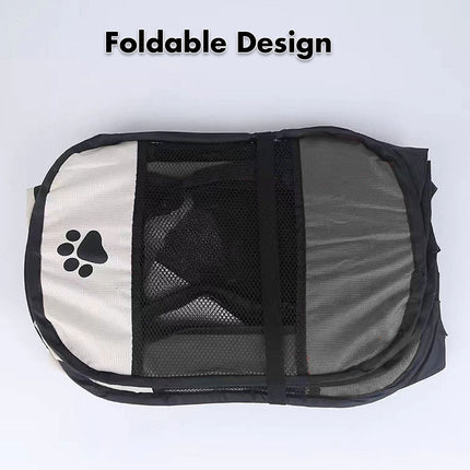 8 Panel Pet Dog Cat Crate Play Pen Bags Kennel Portable Tent Playpen Puppy Cage Extra Large Grey.