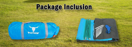 2 Person Portable Outdoor Lightweight Cycling Hiking Backpacking Camping Waterproof Tent - Blue.