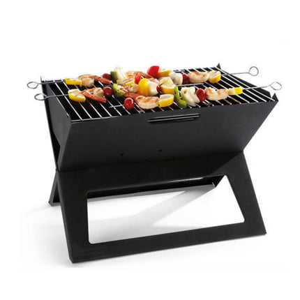 Portable Notebook Grill Foldable Folding Charcoal BBQ Camping Picnic Barbecue.