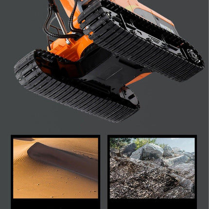 HUINA 1/14 15CH RC Alloy Long Arm Excavator Construction Engineering Vehicle Toy.