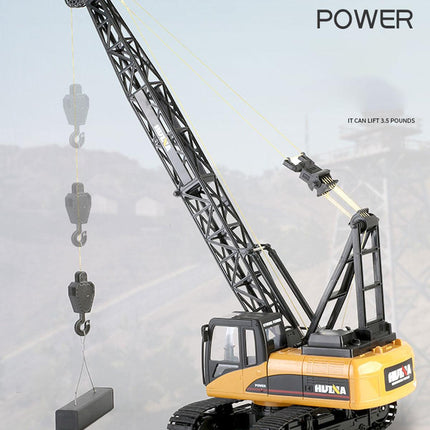 Huina RC CRANE 1:14 2.4Ghz Construction Tower Excavator Truck Toy Kids Boys Gift.