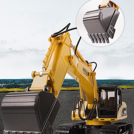 HUINA 1/14 15CH RC Alloy Excavator Construction Engineering Vehicle Digger Toy Gift.