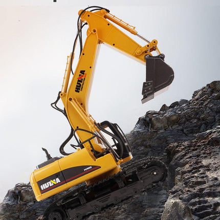 HUINA 1/14 15CH RC Alloy Excavator Construction Engineering Vehicle Digger Toy Gift.