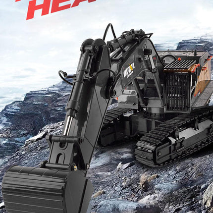 HUINA 1/14 22CH RC Alloy Excavator Construction Engineering Vehicle Toy Gift.