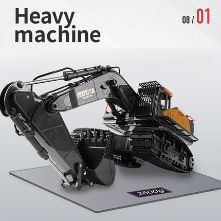 HUINA 1/14 22CH RC Alloy Excavator Construction Engineering Vehicle Toy Gift.