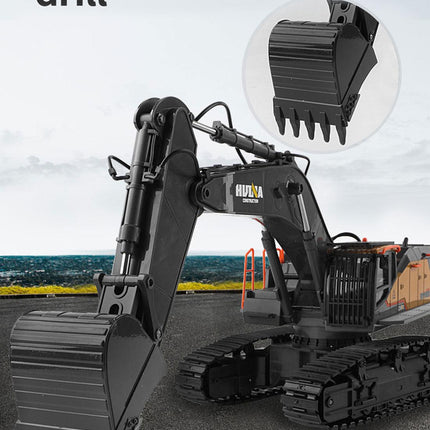 HUINA 1/14 22CH RC Alloy Excavator Construction Engineering Vehicle Toy Gift.