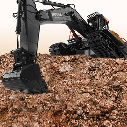HUINA 1/14 22CH RC Alloy Excavator Construction Engineering Vehicle Toy Gift.