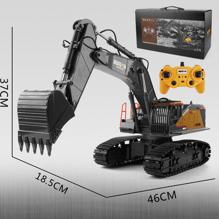 HUINA 1/14 22CH RC Alloy Excavator Construction Engineering Vehicle Toy Gift.
