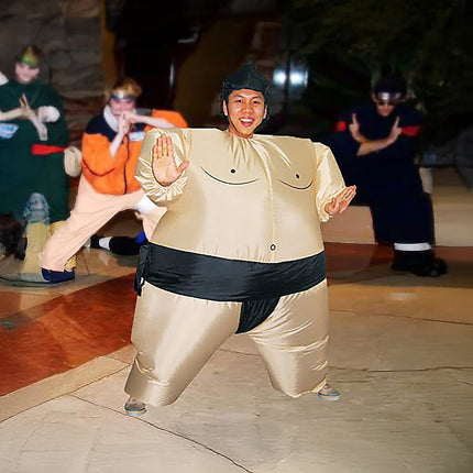 SUMO Fancy Dress Inflatable Suit -Fan Operated Costume.