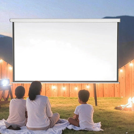 100" Electric Motorised Projector Screen TV +Remote.