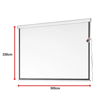 150" Electric Motorised Projector Screen TV +Remote.