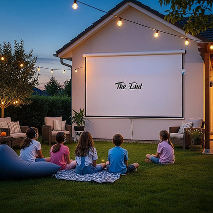 150" Electric Motorised Projector Screen TV +Remote.