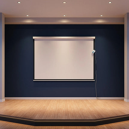 120" Electric Motorised Projector Screen TV +Remote.