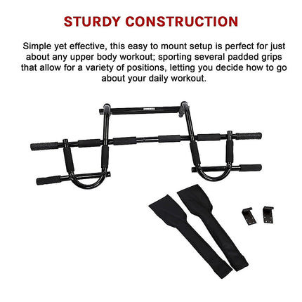 Professional Doorway Pull Up Bar – Chin Up Gym Exercise Bar for Home Workouts.