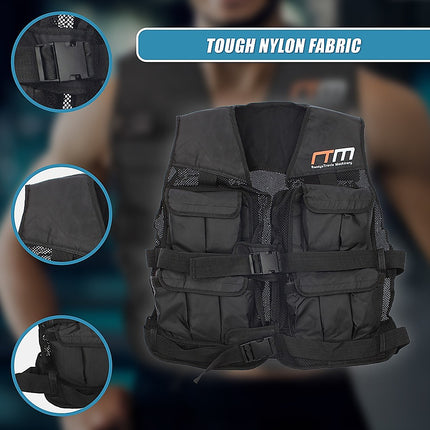 20LBS Weighted Weight Gym Exercise Training Sport Vest.