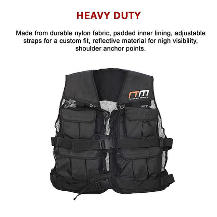 20LBS Weighted Weight Gym Exercise Training Sport Vest.