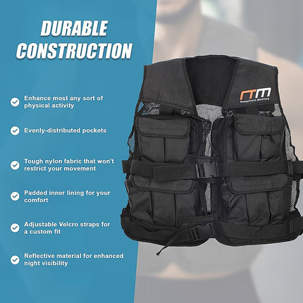 20LBS Weighted Weight Gym Exercise Training Sport Vest.