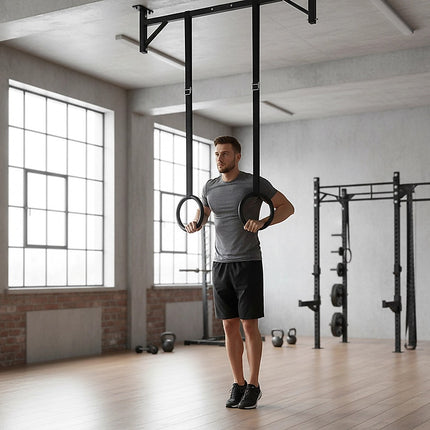 Gymnastic Rings – Adjustable Exercise Training Rings for Home & CrossFit Workouts.