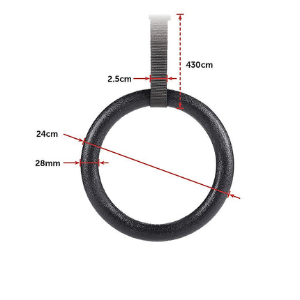 Gymnastic Rings – Adjustable Exercise Training Rings for Home & CrossFit Workouts.