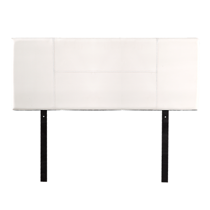 PU Leather Double Bed Headboard Bedhead - White.