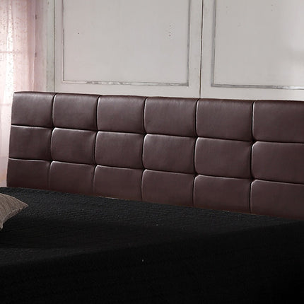 PU Leather King Bed Deluxe Headboard Bedhead - Brown.