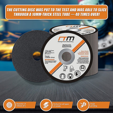 125mm 5" Cutting Disc Wheel for Angle Grinder x50.