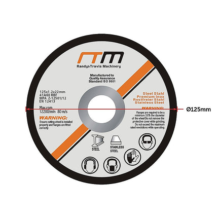 125mm 5" Cutting Disc Wheel for Angle Grinder x50.