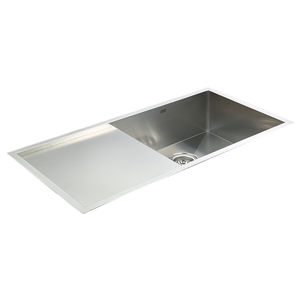 960x450mm Handmade Stainless Steel Undermount / Topmount Kitchen Sink with Waste.