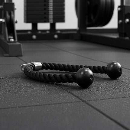 Tricep Pulldown Rope – Heavy Duty Cable Machine Attachment for Gym & Home Workout.